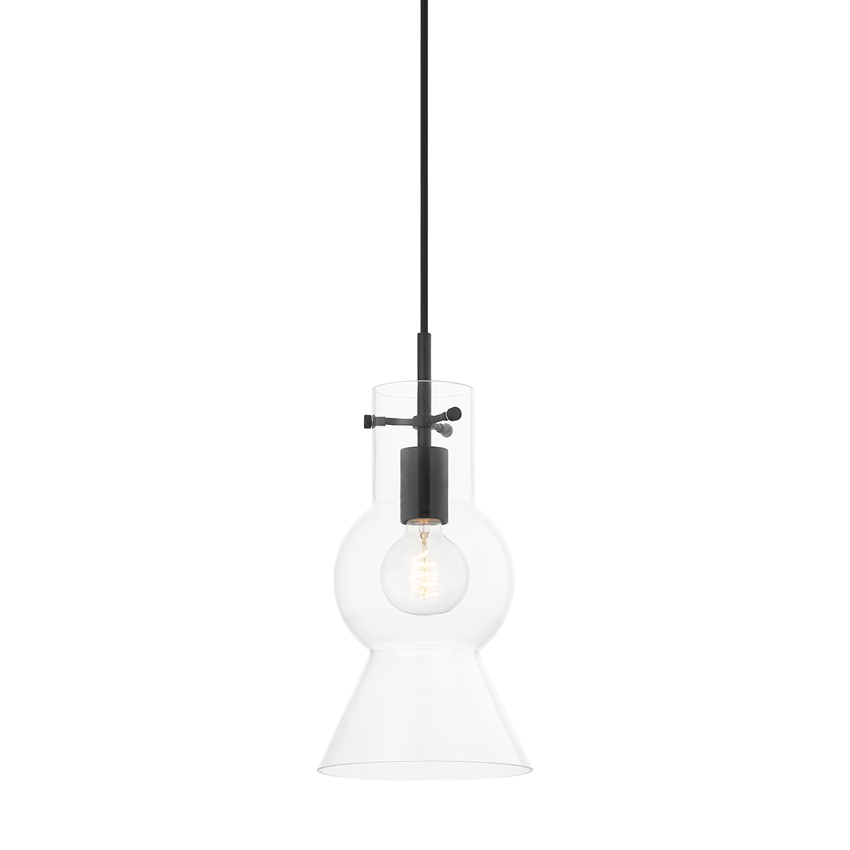 Mirabel Small Pendant - 1-Light - Soft Black - Mitzi H702701S-SBK