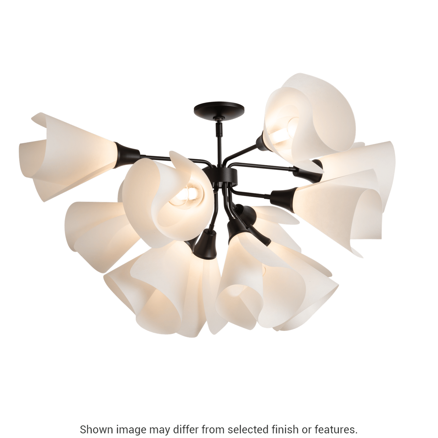 Mobius 12-Light Semi-Flush - White by Hubbardton Forge