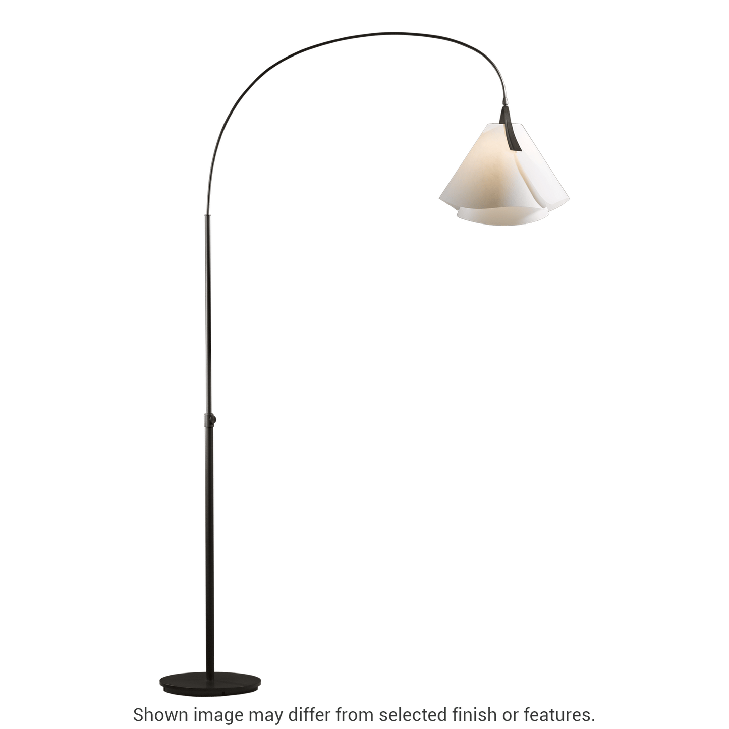 Mobius Arc Floor Lamp - White - Spun Frost Shade by Hubbardton Forge