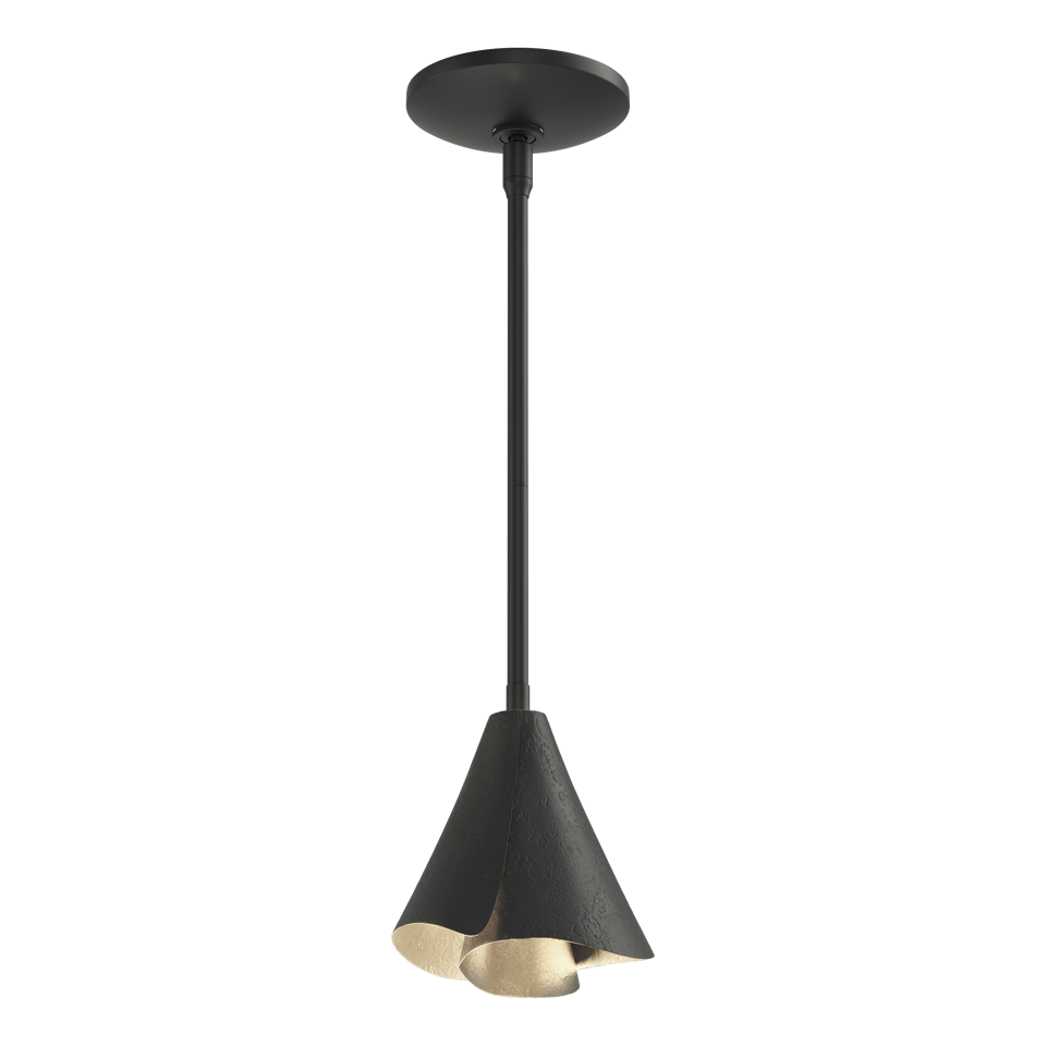 Mobius Steel Shade Mini Pendant - Black by Hubbardton Forge