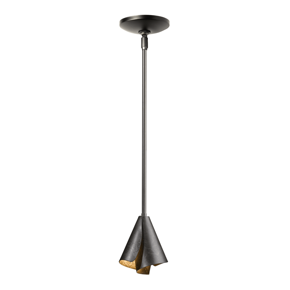 Mobius Steel Shade Mini Pendant - Dark Smoke by Hubbardton Forge