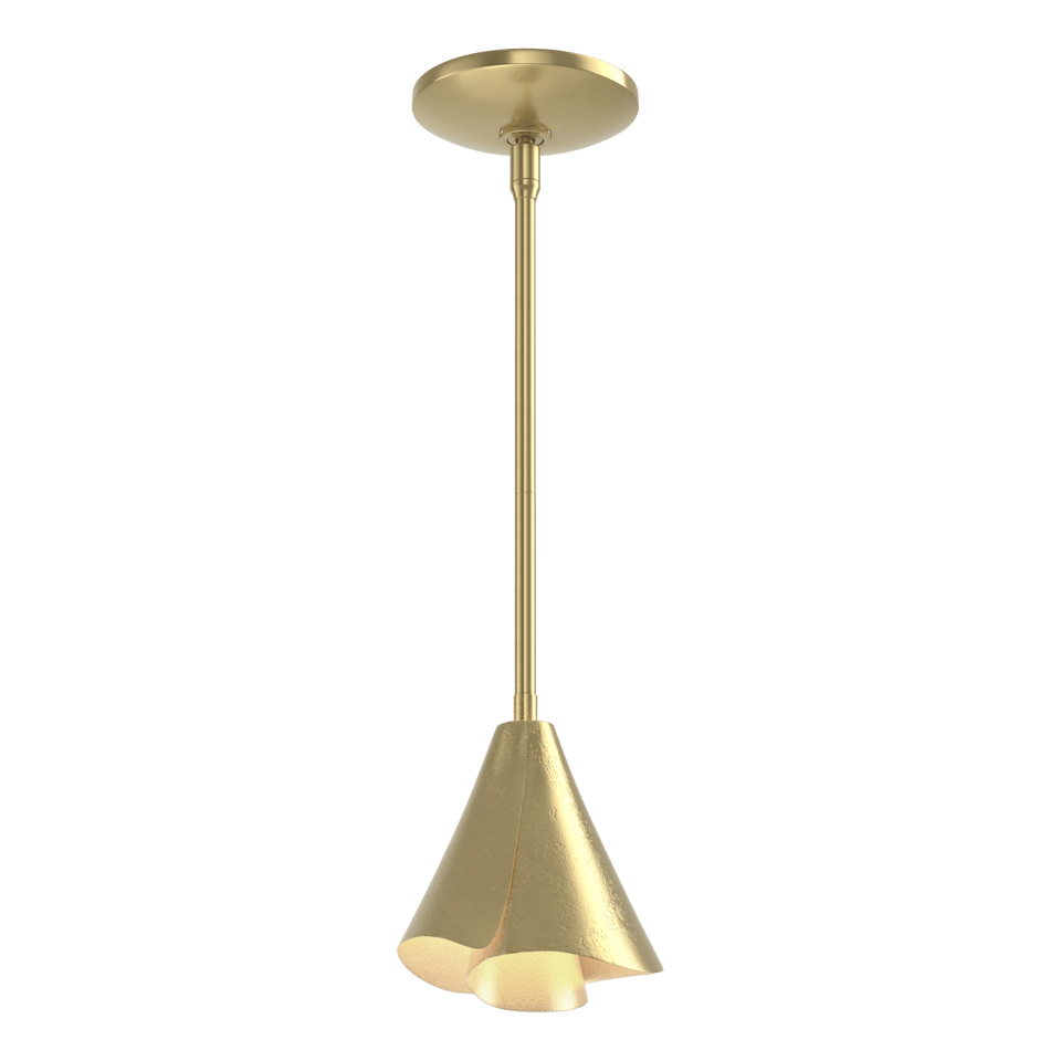 Mobius Steel Shade Mini Pendant - Modern Brass by Hubbardton Forge
