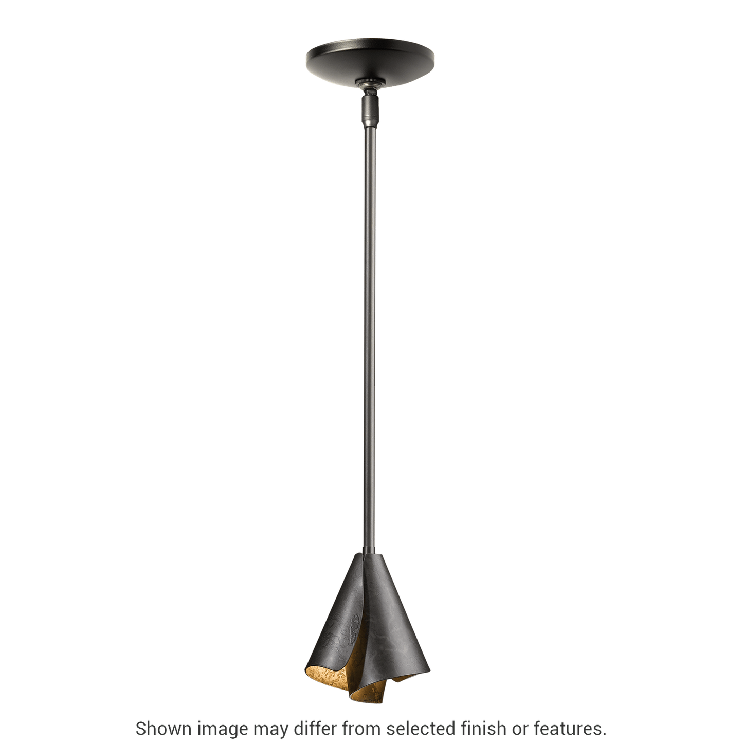 Mobius Steel Shade Mini Pendant - White by Hubbardton Forge