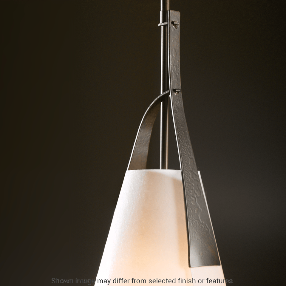 Mobius Tall Pendant - White by Hubbardton Forge