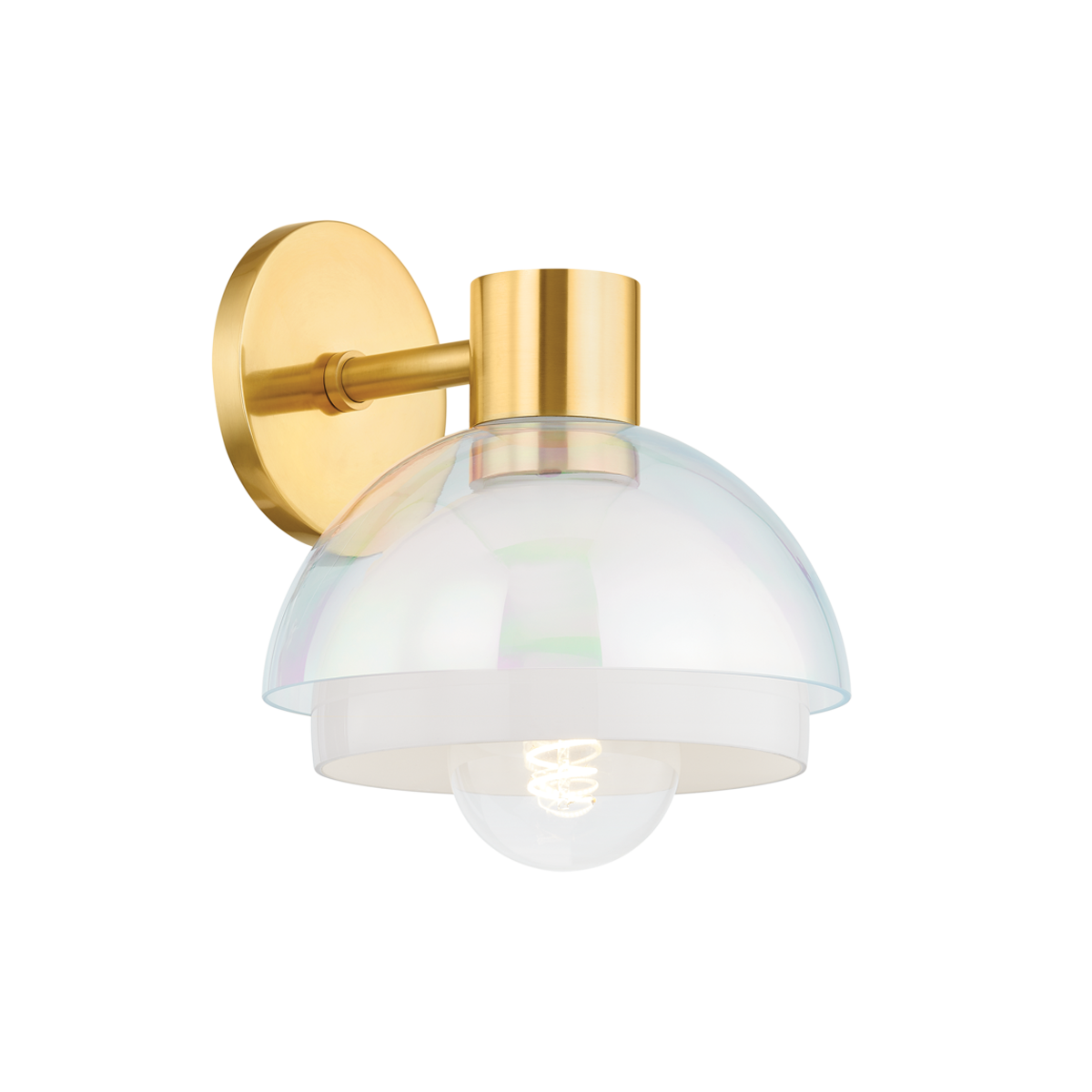 Modena Wall Sconce - 1-Light - Aged Brass - Mitzi H844101-AGB