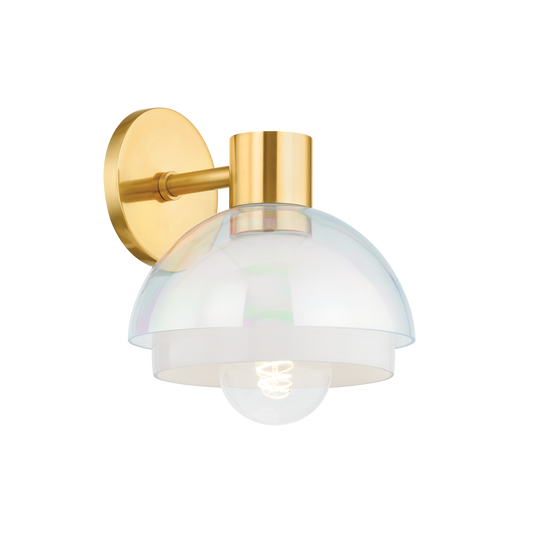 Modena Wall Sconce - 1-Light - Aged Brass - Mitzi H844101-AGB
