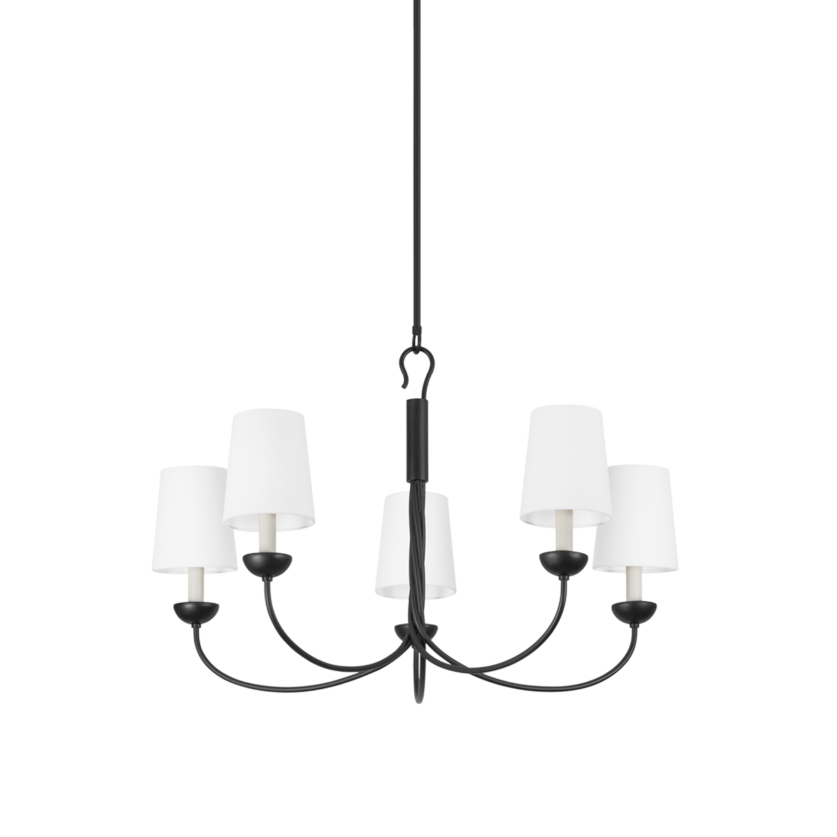 Montpelier Chandelier - 5-Light - Aged Iron by Hudson Valley Lighting