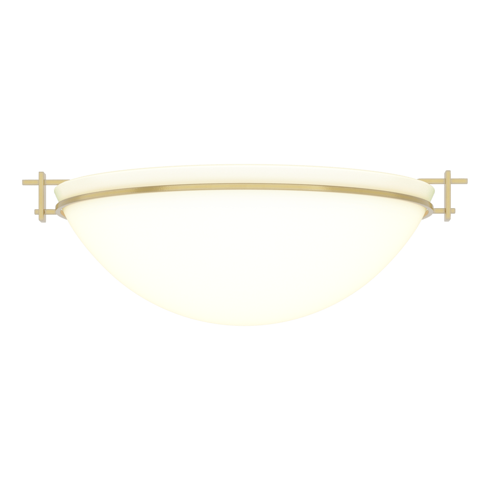 Moonband Large Semi-Flush - Modern Brass - Opal Glass by Hubbardton Forge
