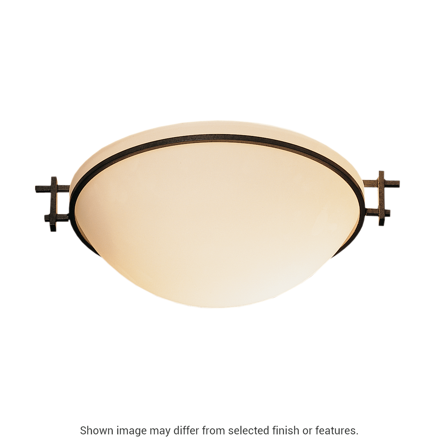 Moonband Semi-Flush - White - Opal Glass by Hubbardton Forge
