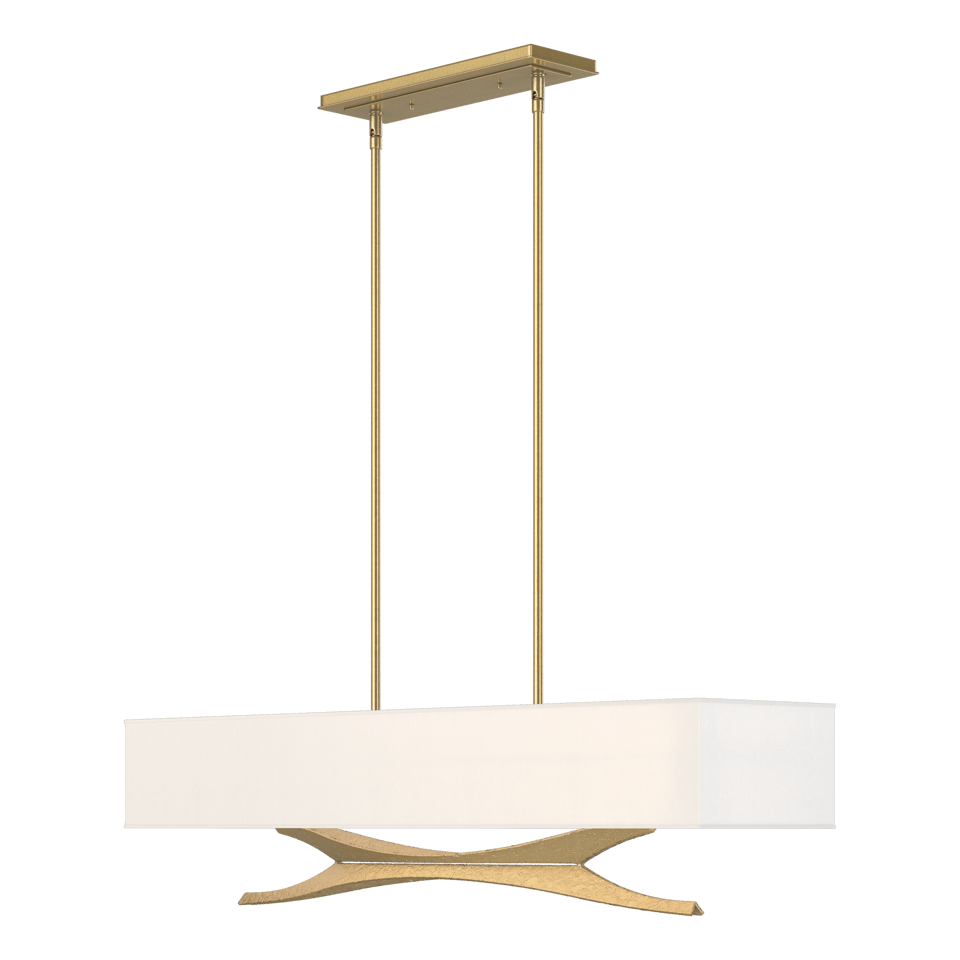 Moreau Pendant - Modern Brass - Natural Anna Shade by Hubbardton Forge