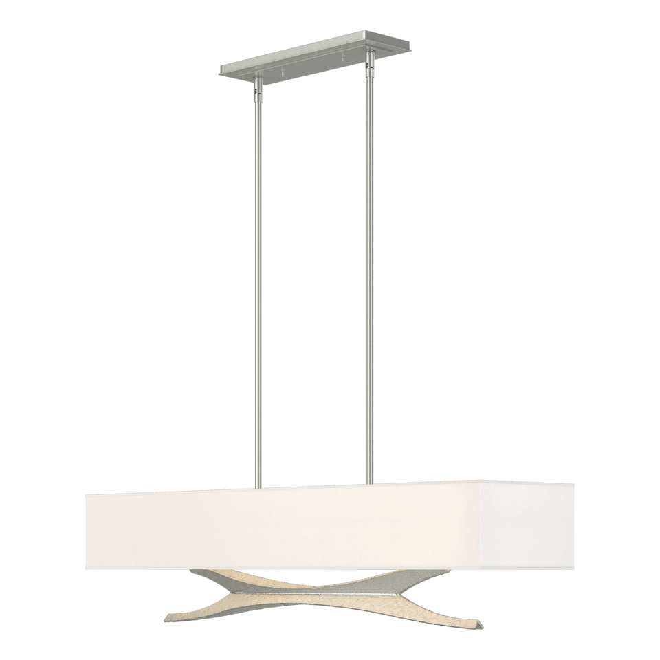 Moreau Pendant - Vintage Platinum - Natural Anna Shade by Hubbardton Forge