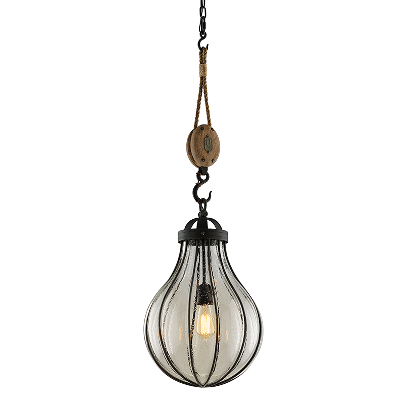 Murphy Pendant - 1-Light - Forged Iron - Troy Lighting F4905-FOR