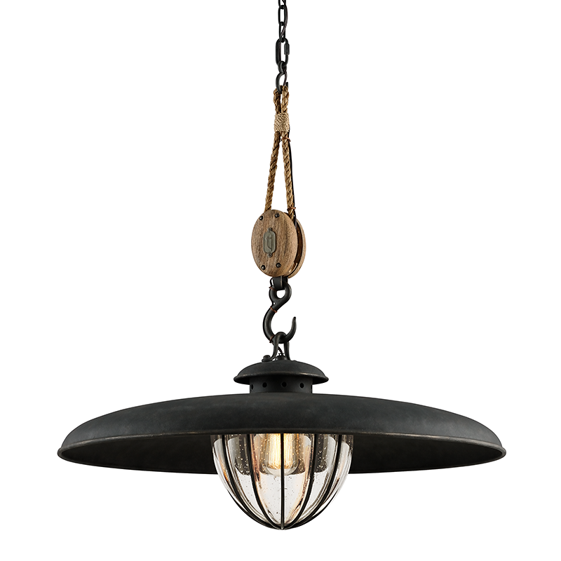 Murphy Pendant - 1-Light - Forged Iron - Troy Lighting F4907-FOR