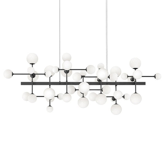 Nebula Bar Chandelier - Satin Black by SONNEMAN