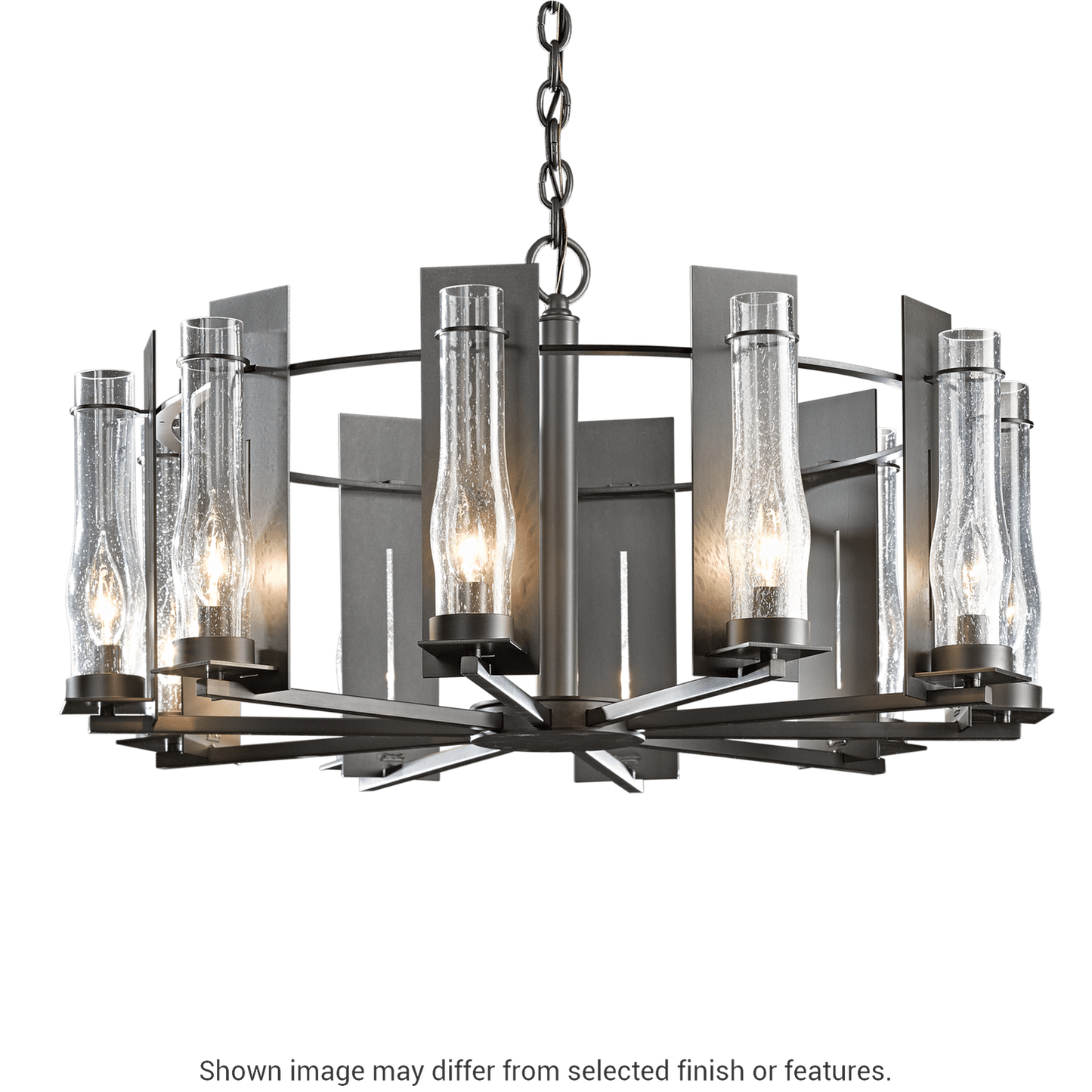 New Town 10-Arm Chandelier - White by Hubbardton Forge