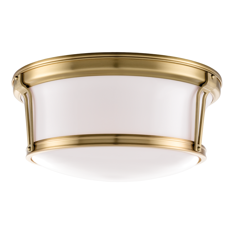 Newport Flush Mount - Aged Brass by Hudson Valley Lighting