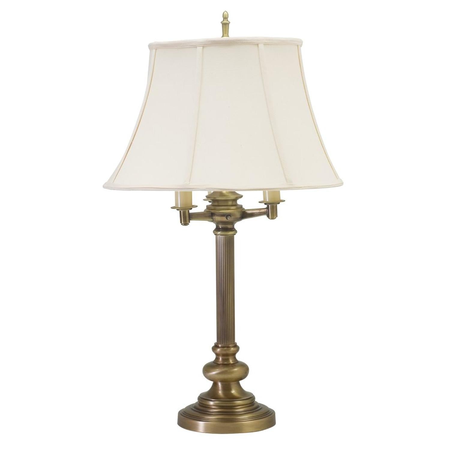Newport Six-Way Floor Lamp - N650-AB - Antique Brass by House of Troy