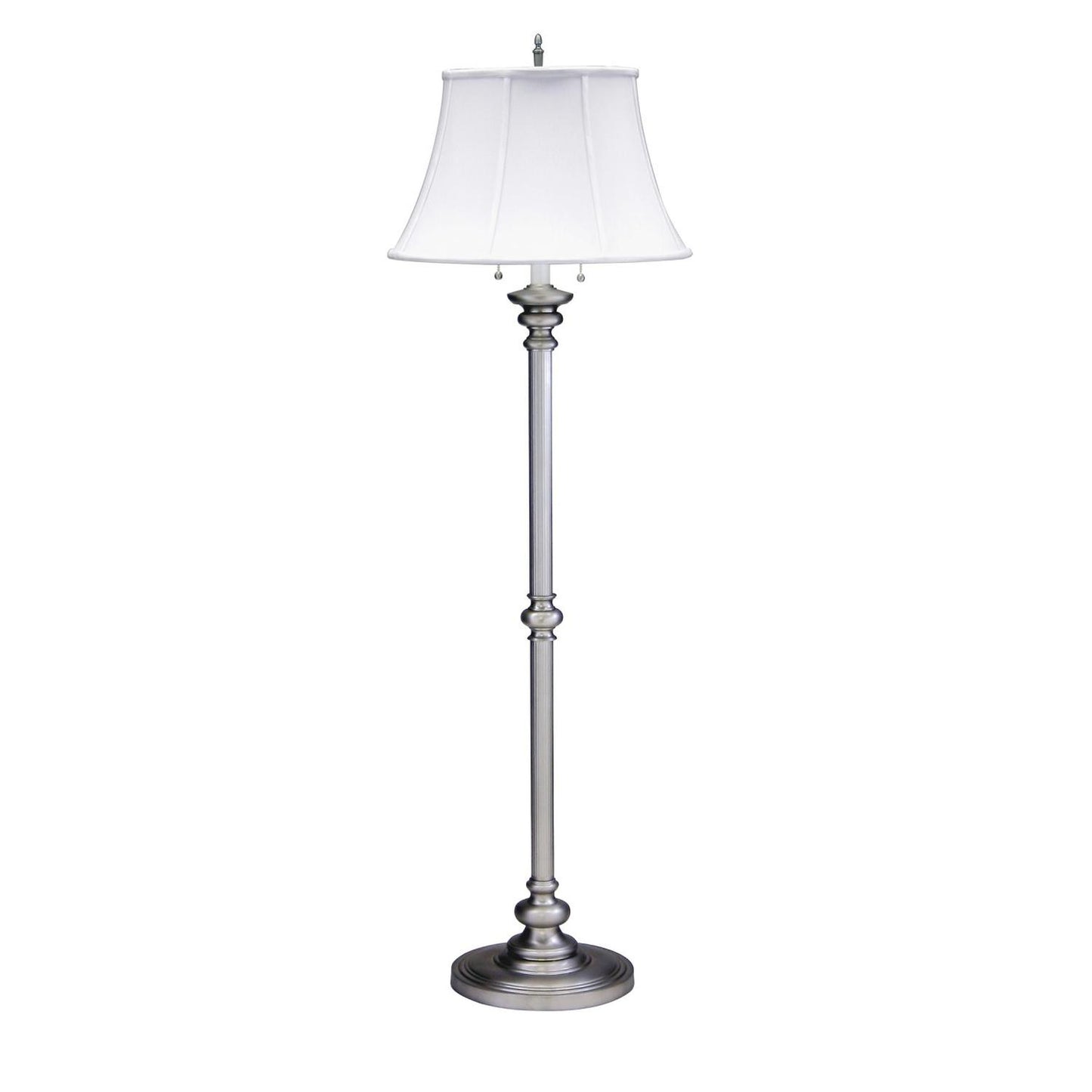 Newport Twin Pull Floor Lamp - N601-PTR - Pewter by House of Troy