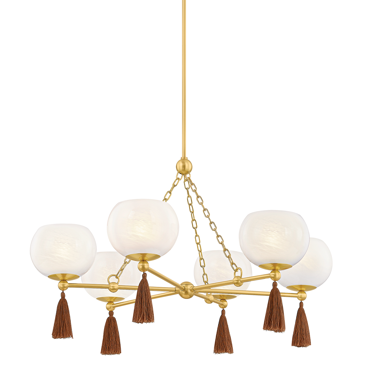 Niya Chandelier - 6-Light - Aged Brass - Mitzi H1039806-AGB