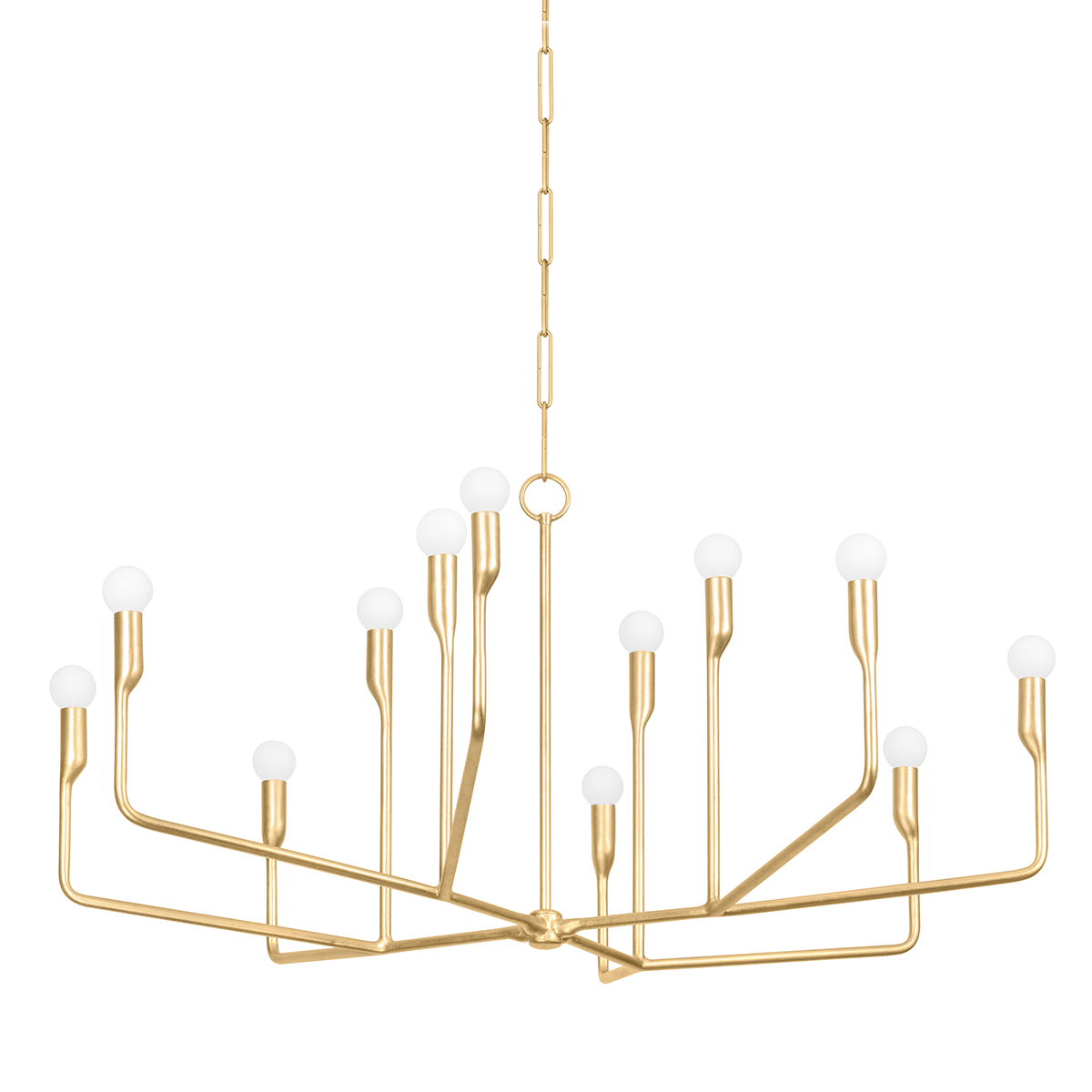 Norman Chandelier - 12-Light - Vintage Gold Leaf - Troy Lighting F9242-VGL
