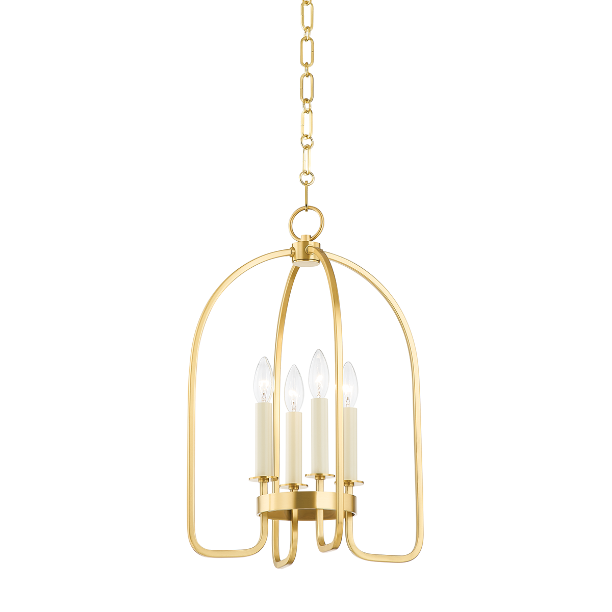Oakville Lantern - 4-Light - Aged Brass by Hudson Valley Lighting