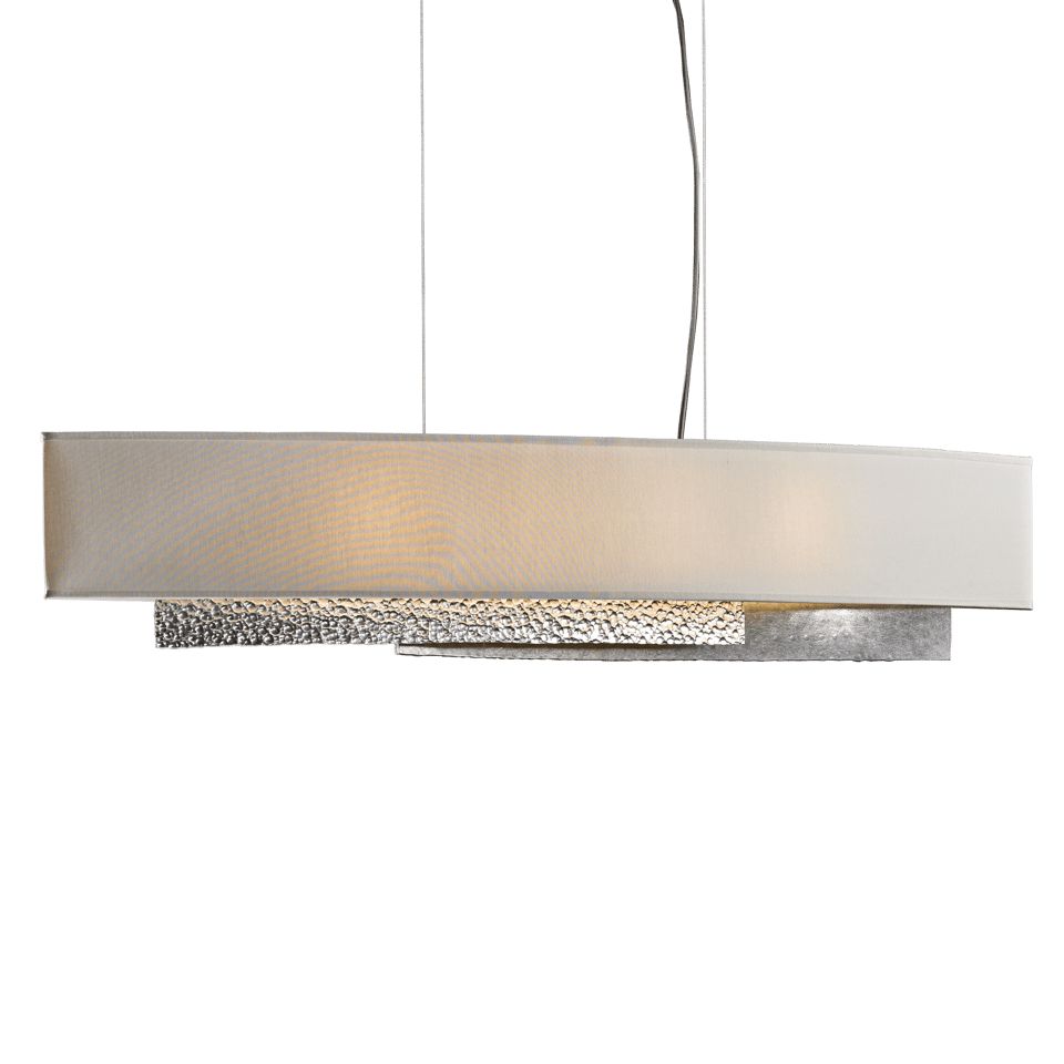 Oceanus Pendant - Sterling - Flax Shade by Hubbardton Forge