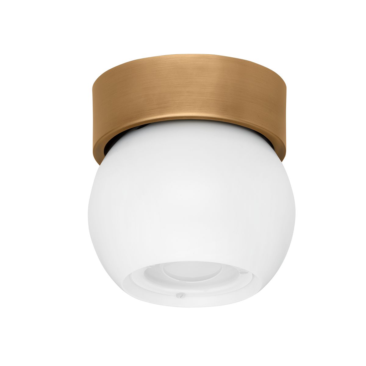 Odin Flush Mount - Patina Brass/Soft White by Troy Lighting