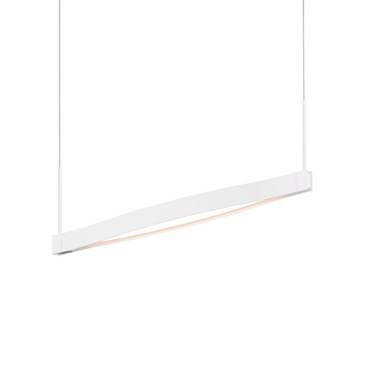 Ola Single Linear LED Pendant - Satin Black by SONNEMAN