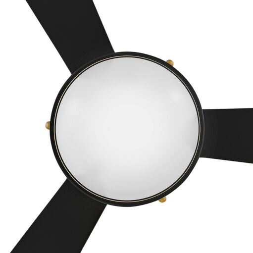 Oliver 50" LED Smart Fan - Matte Black with Heritage Brass Accents by Hinkley Lighting