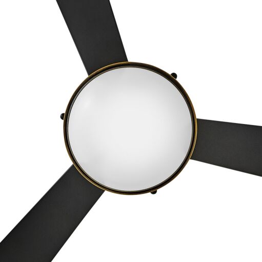 Oliver 62" LED Smart Fan - Heritage Brass with Matte Black Accents by Hinkley Lighting