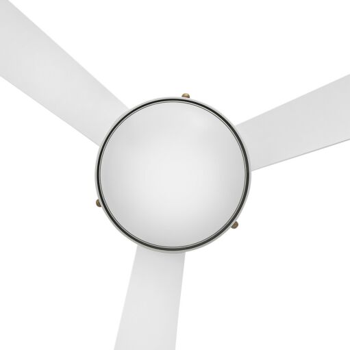 Oliver 62" LED Smart Fan - Matte White with Heritage Brass Accents by Hinkley Lighting