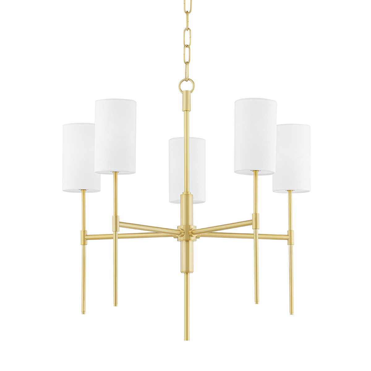 Olivia Chandelier - 5-Light - Aged Brass - Mitzi H223805-AGB