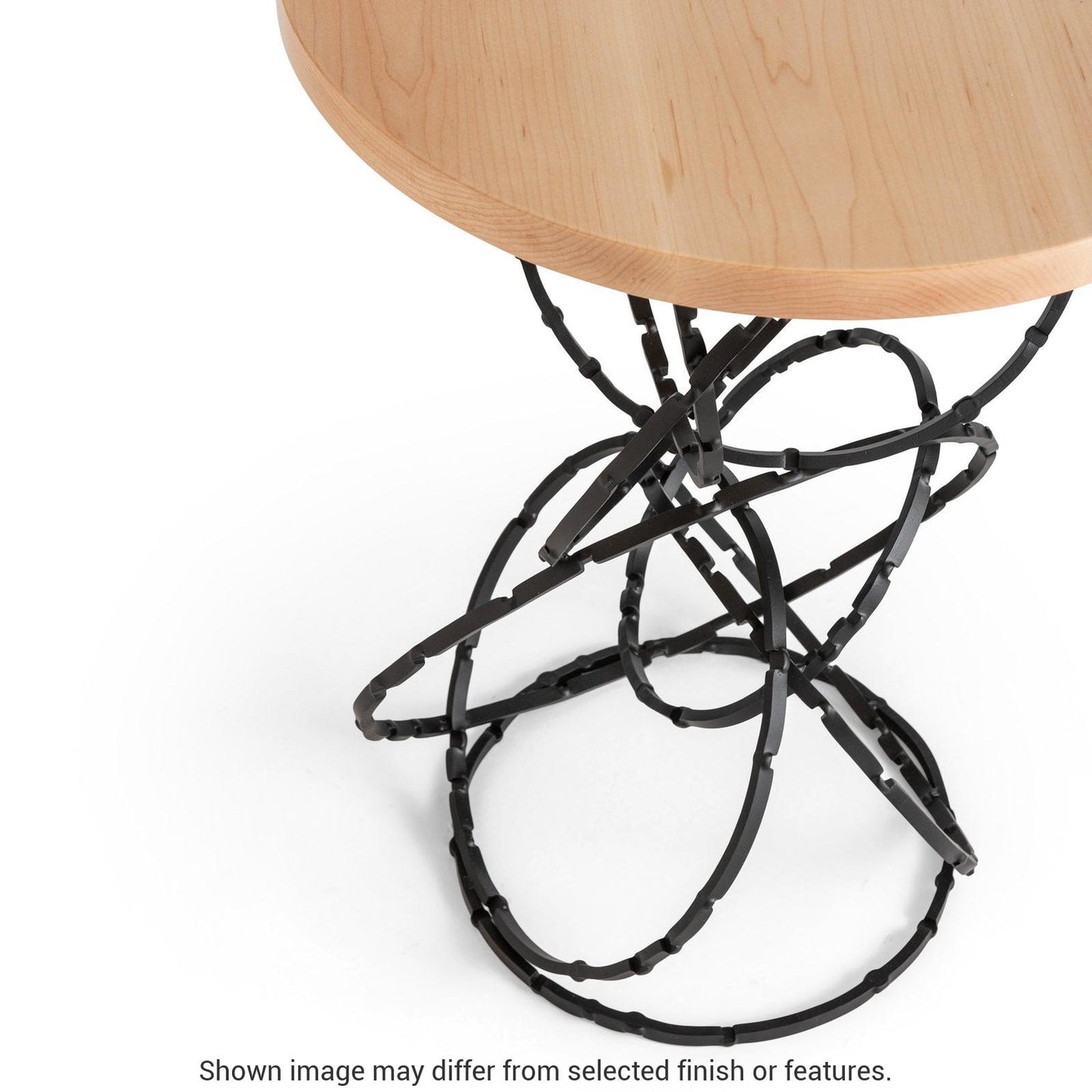 Olympus Wood Top Accent Table - White - Maple Natural Wood Top Accent by Hubbardton Forge