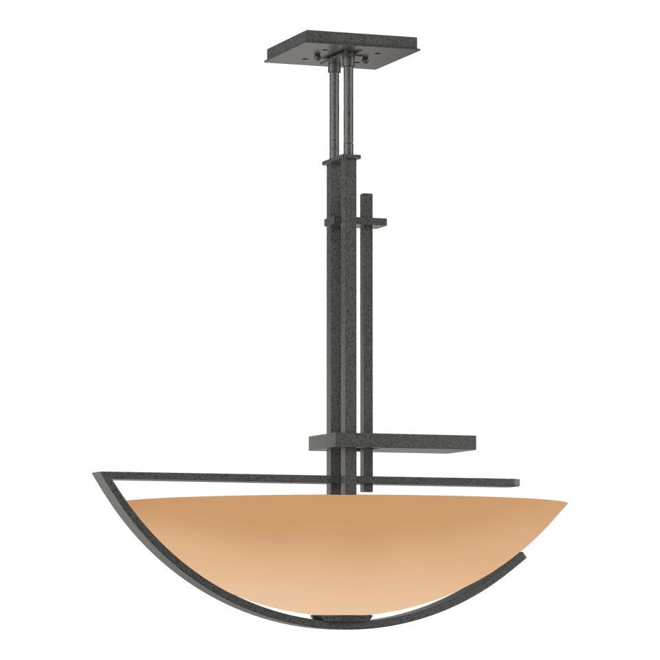 Ondrian Pendant - Natural Iron - Sand Glass by Hubbardton Forge