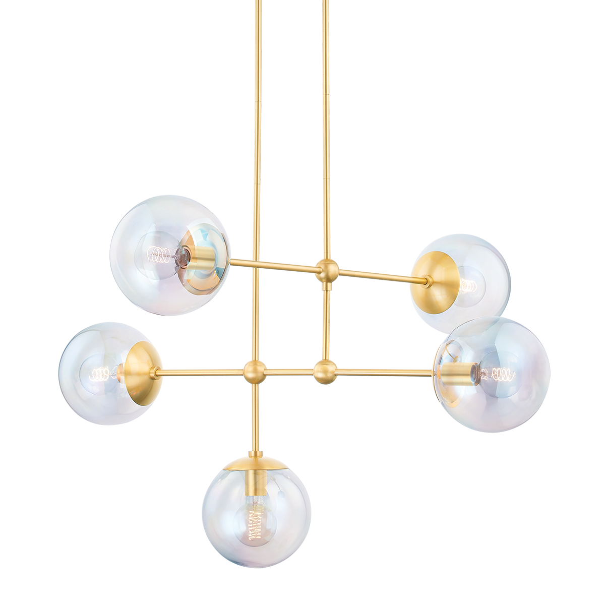Ophelia Chandelier - 5-Light - Aged Brass - Mitzi H726805-AGB