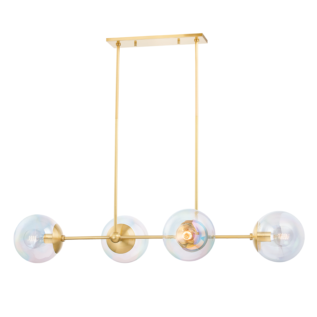 Ophelia Island Light - 4-Light - Aged Brass - Mitzi H726904-AGB