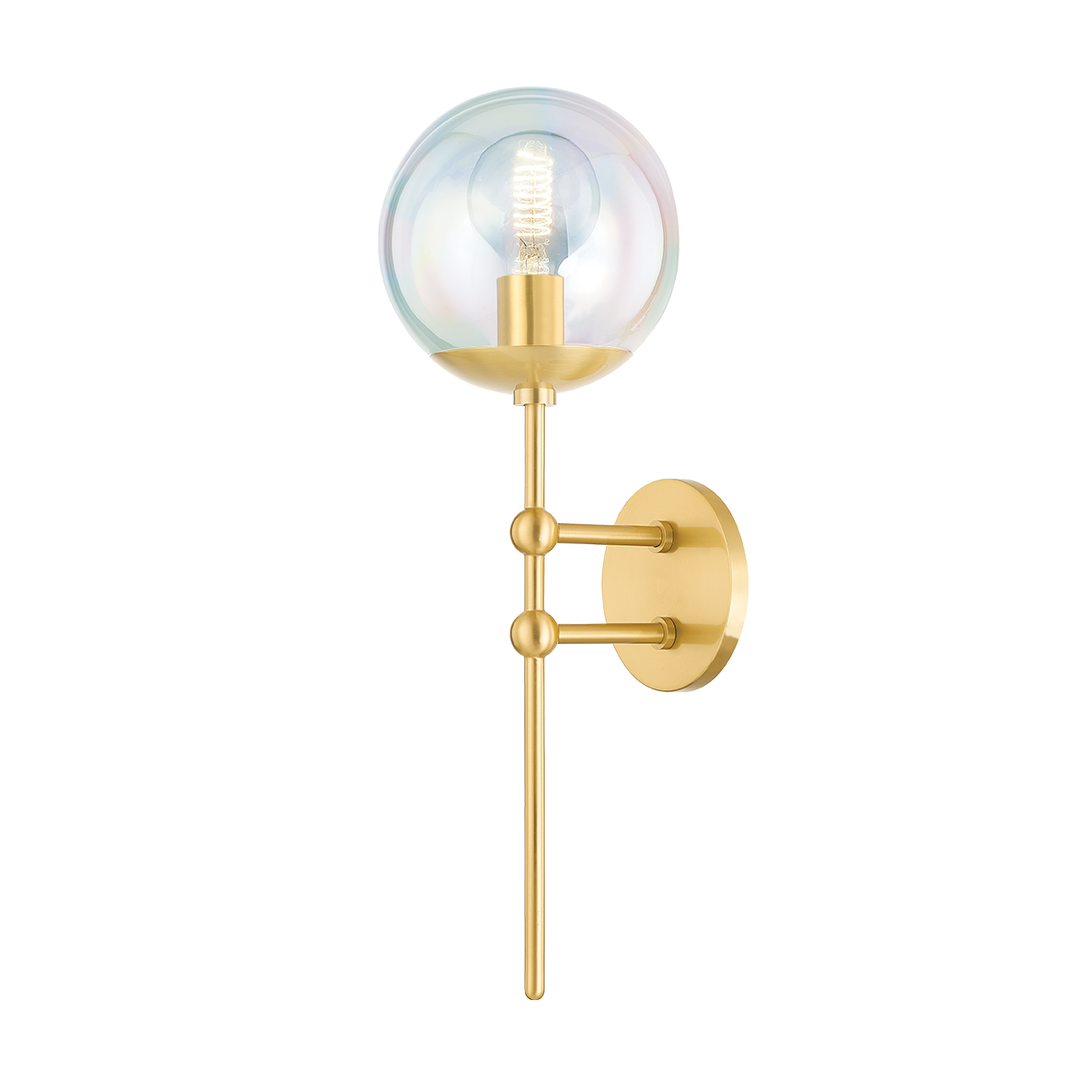 Ophelia Wall Sconce - 1-Light - Aged Brass - Mitzi H726101-AGB