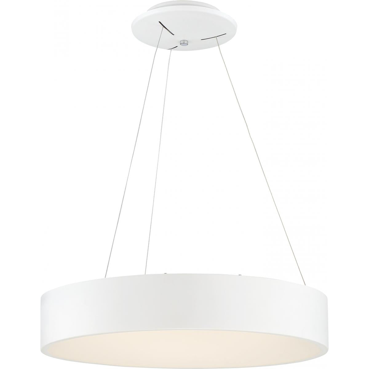Orbit - LED 18" Pendant - White Finish - Satco 62-1455
