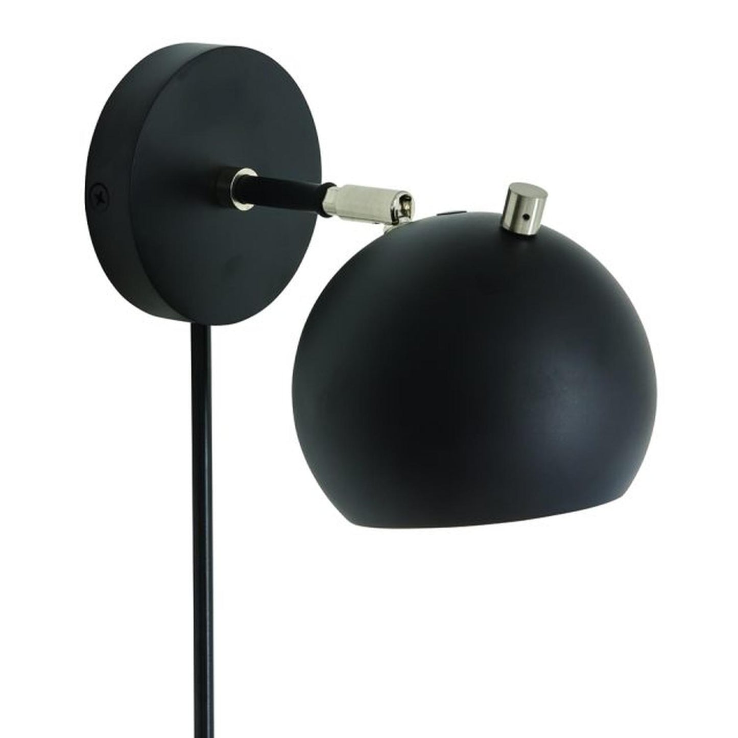 Orwell Wall Swing Lamp - OR775-BLKSN - Black/Satin Nickel by House of Troy