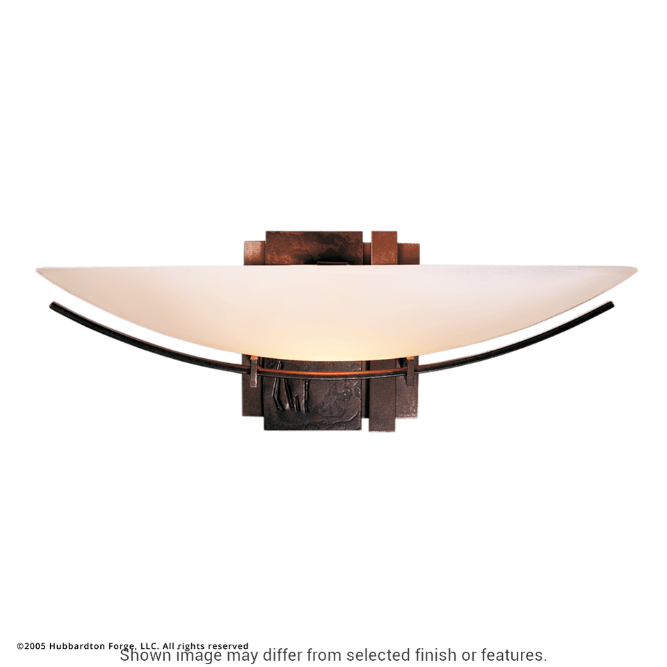 Oval Impressions Sconce - White by Hubbardton Forge