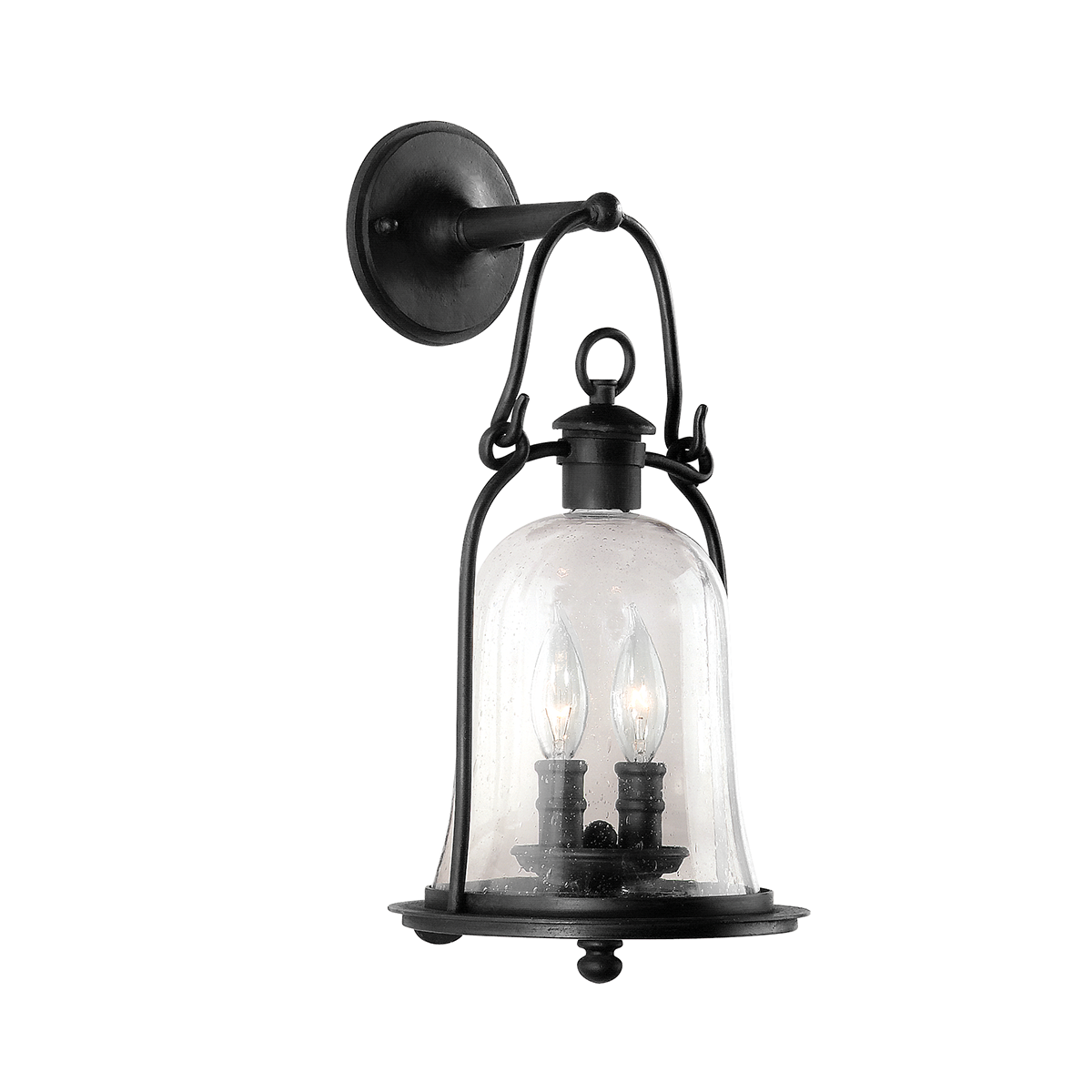 Owings Mill Wall Sconce - 2-Light - Textured Black - Troy Lighting B9462-TBK