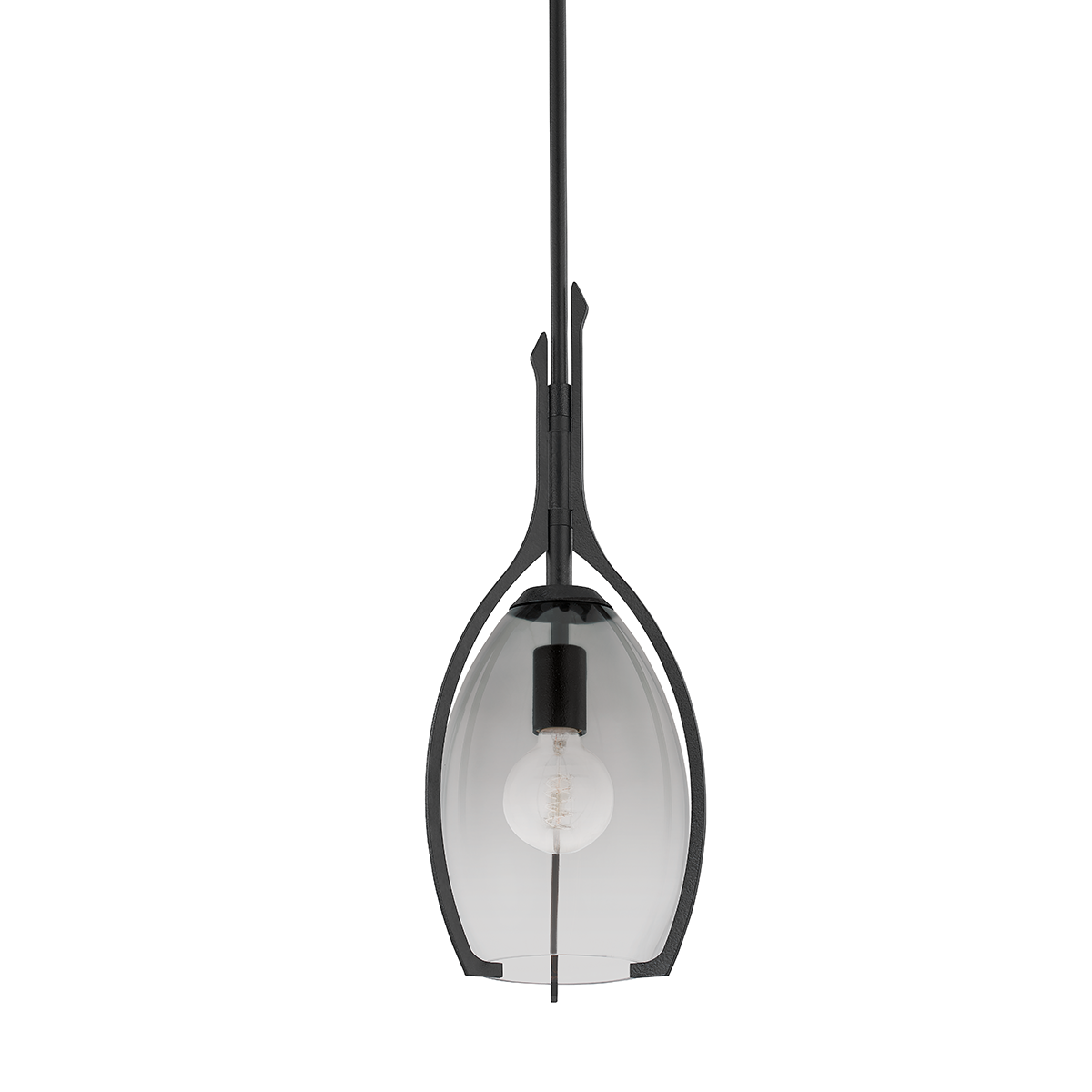 Pacifica Pendant - 1-Light - Forged Iron - Troy Lighting F8309-FOR