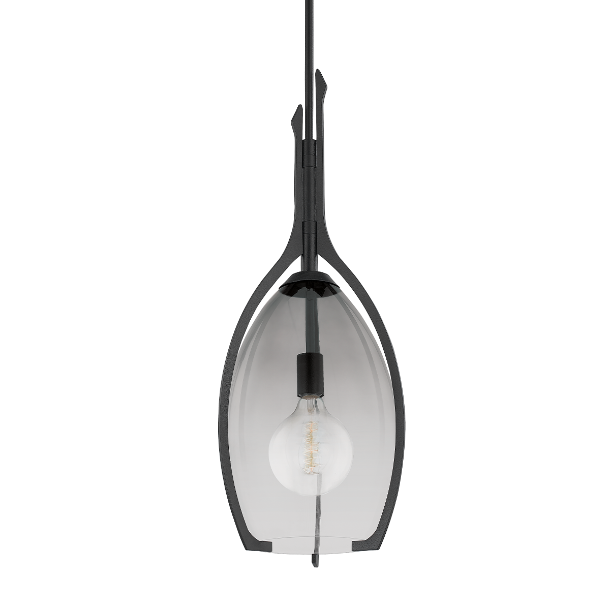 Pacifica Pendant - 1-Light - Forged Iron - Troy Lighting F8313-FOR