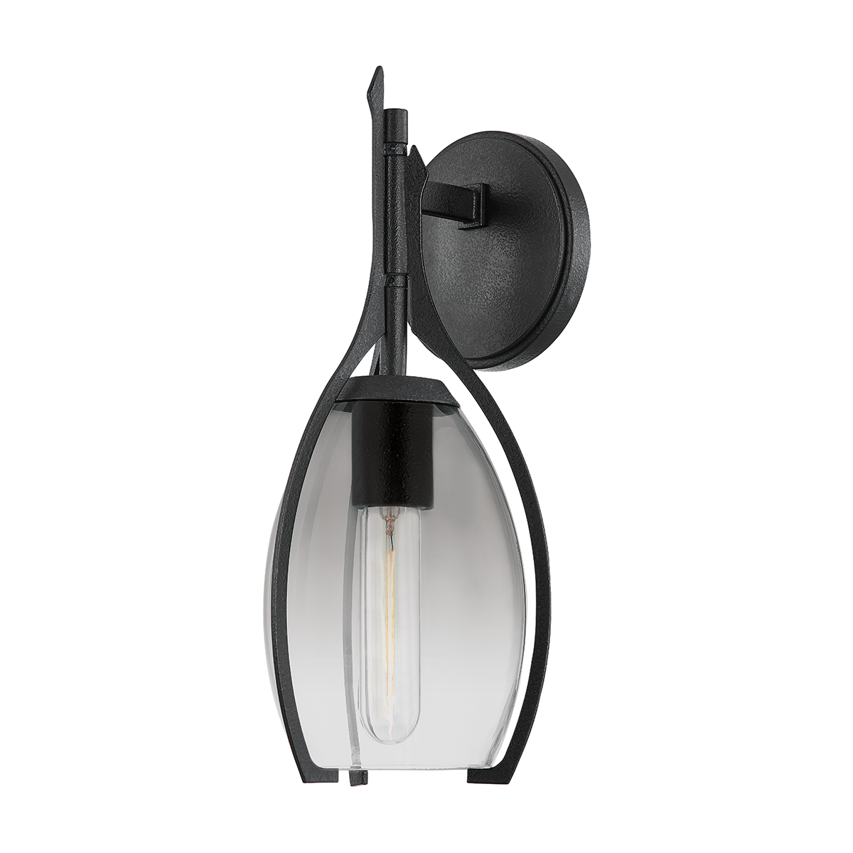 Pacifica Wall Sconce - 1-Light - Forged Iron - Troy Lighting B8314-FOR