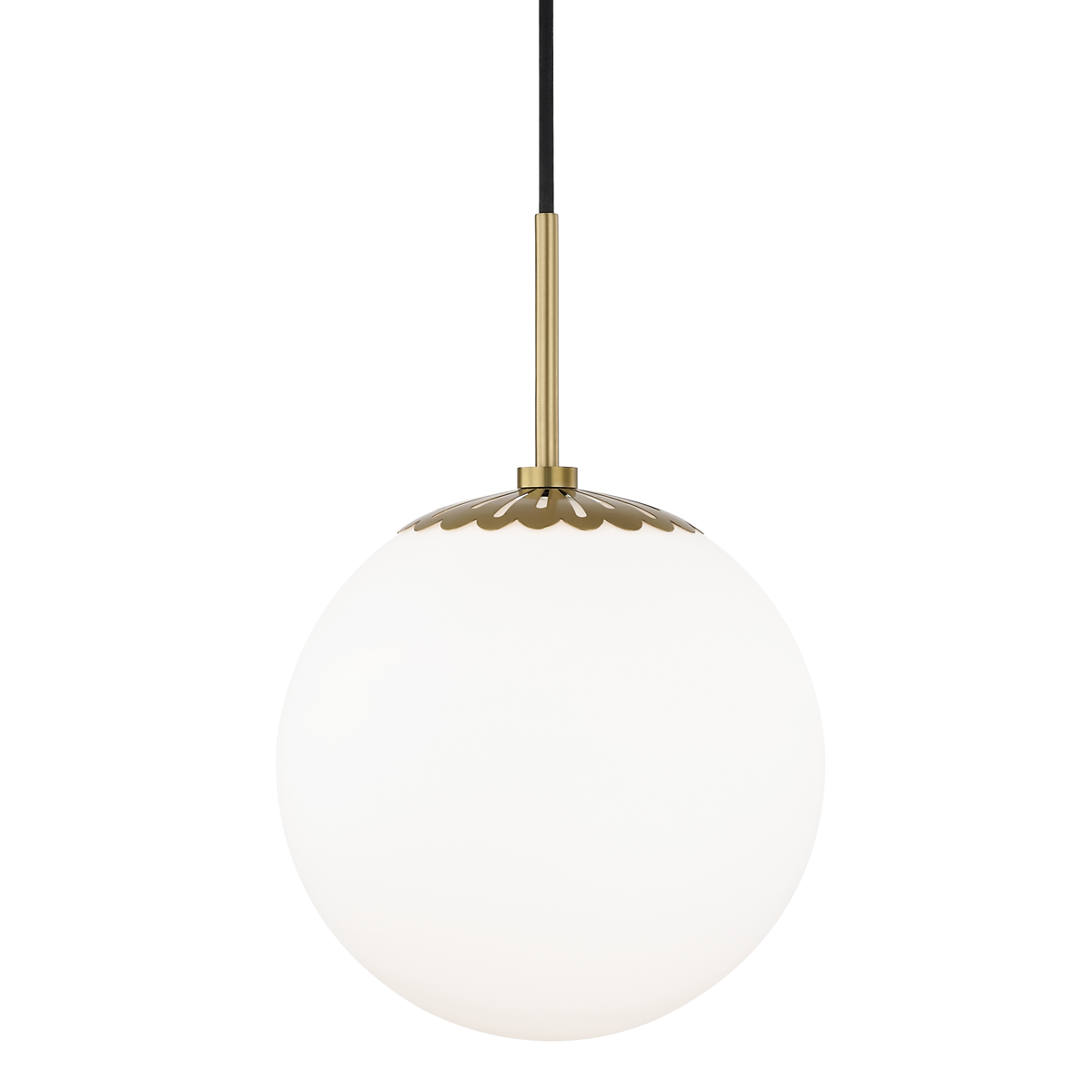 Paige Large Pendant - 1-Light - Aged Brass - Mitzi H193701L-AGB