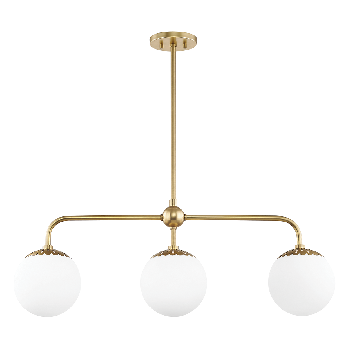 Paige Linear Pendant - 3-Light - Aged Brass - Mitzi H193903-AGB
