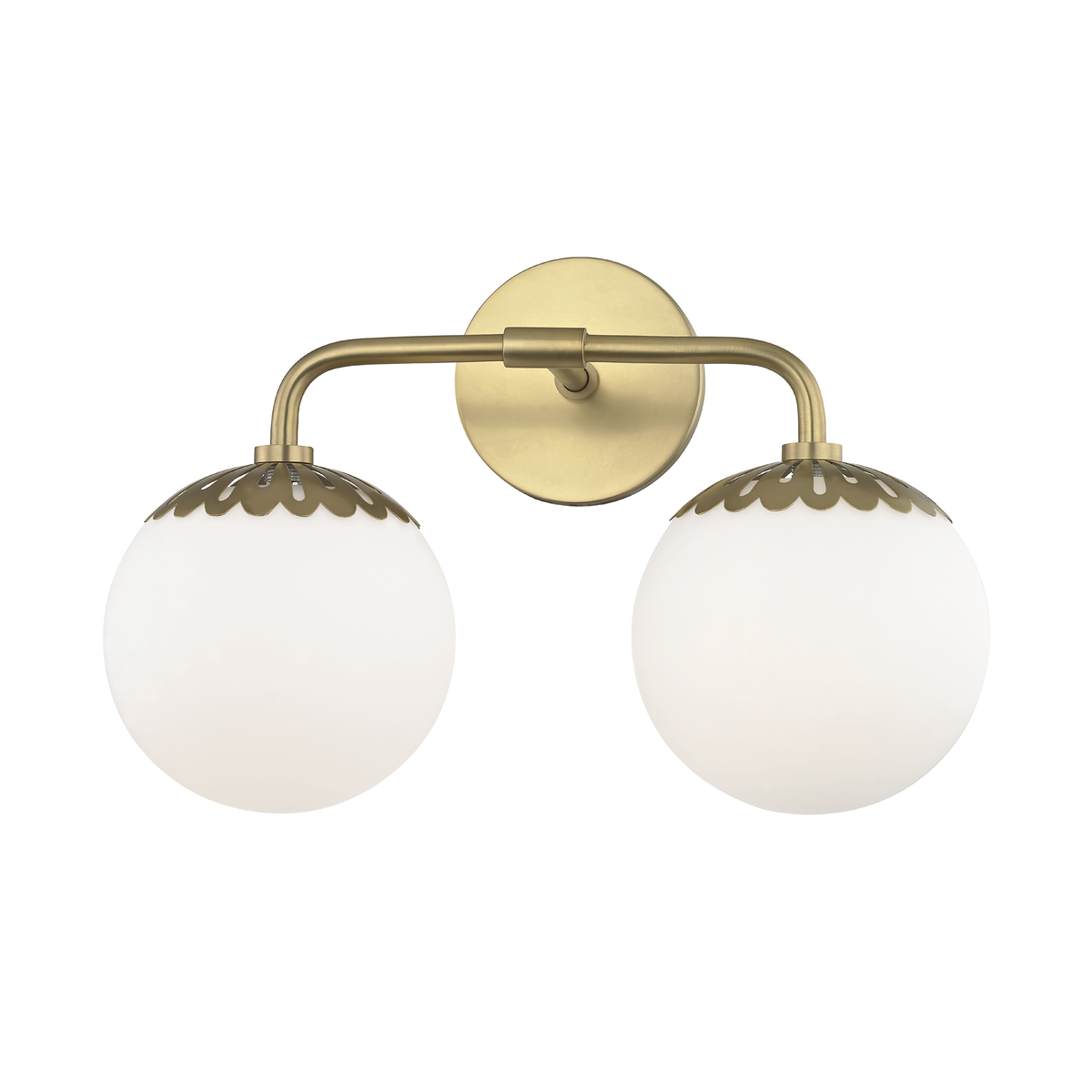 Paige Vanity Light - 2-Light - Aged Brass - Mitzi H193302-AGB