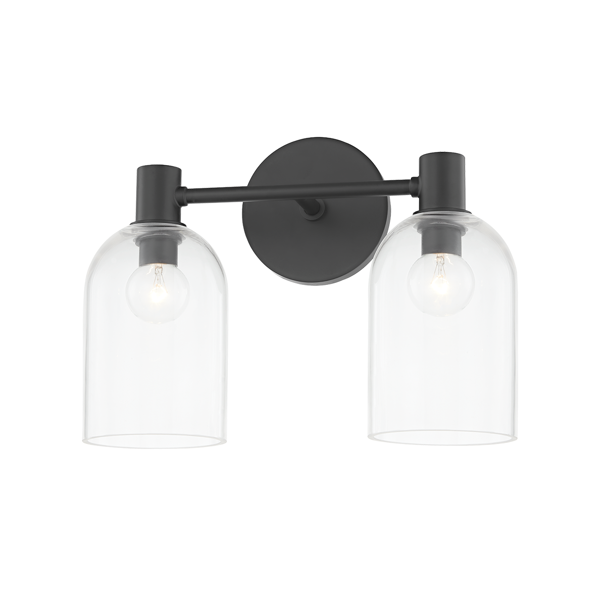 Paisley Vanity Light - 2-Light - Soft Black - Mitzi H678302-SBK