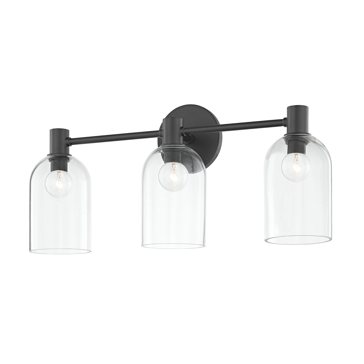Paisley Vanity Light - 3-Light - Soft Black - Mitzi H678303-SBK