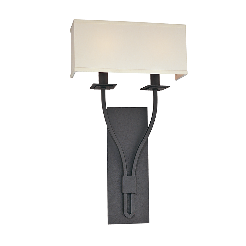 Palladium Wall Sconce - 2-Light - Textured Black - Troy Lighting B2462-TBK